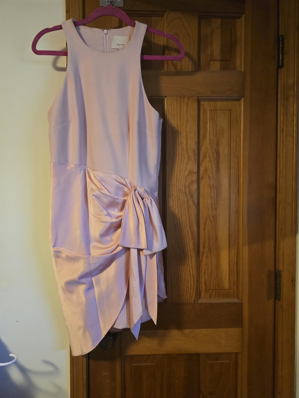 cinq a sept pink and fuchsia dress label